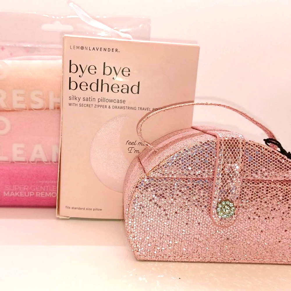 NEW GIFT SET of Jewelry Box, Bye Bedhead Pillowcase & So Fresh Facial Cloths
